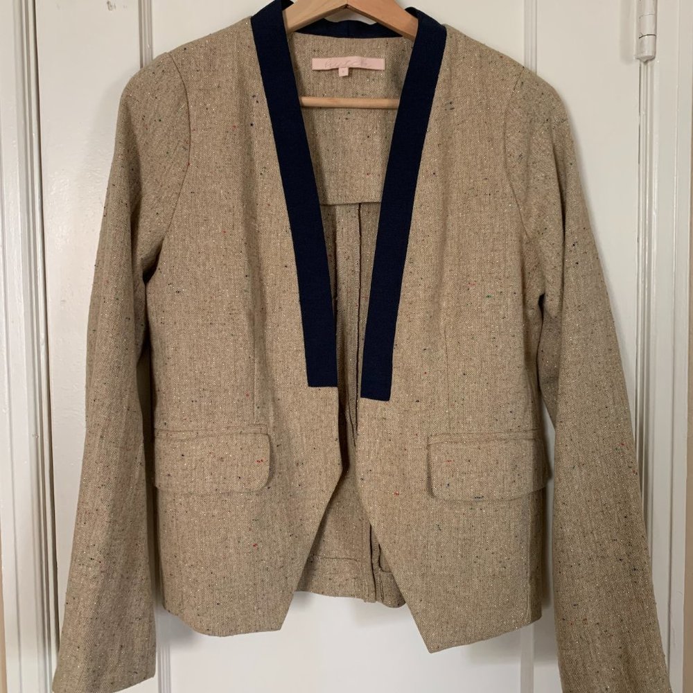 Hutch Sparkle Tweed Cutaway Blazer Gem